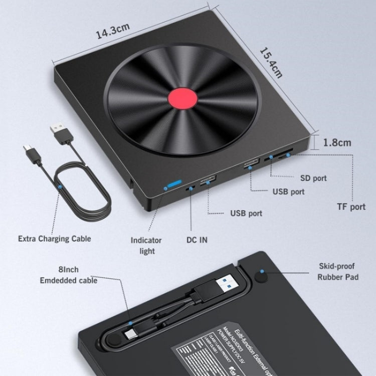 Graveur DVD Externe USB Type-C pour PC - Accessoire Gaming