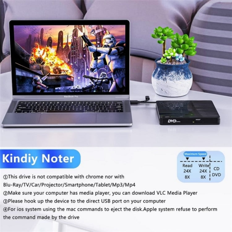 Graveur DVD Portable BT689 - Accessoire PC Externe USB