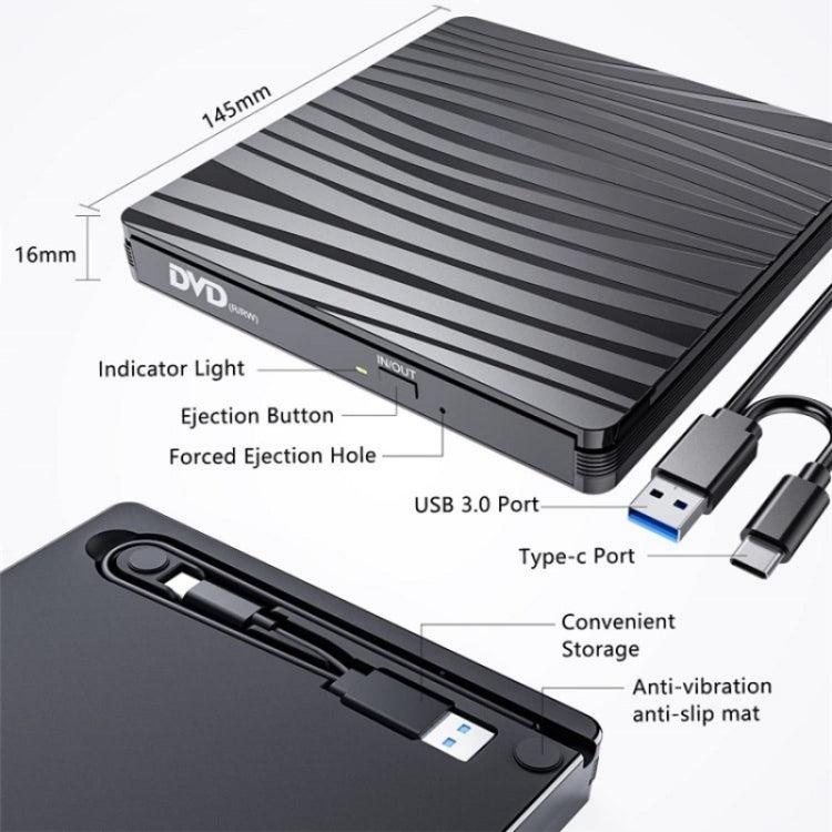 Graveur DVD Portable BT689 - Accessoire PC Externe USB