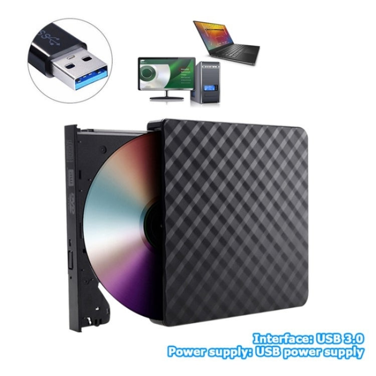 Lecteur DVD externe USB 3.0 pour PC - Design losange 633
