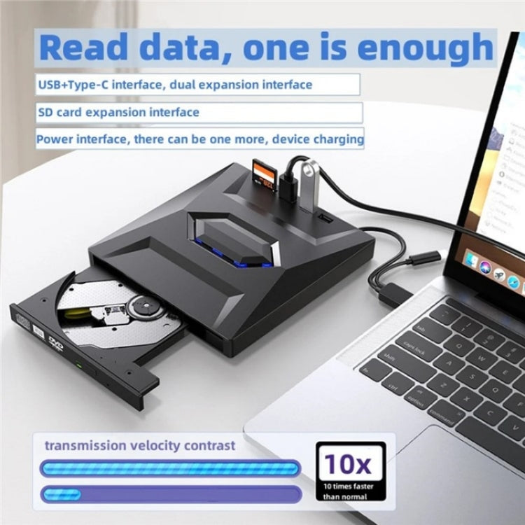 5-in-1 USB External DVD Drive for PC and Gaming