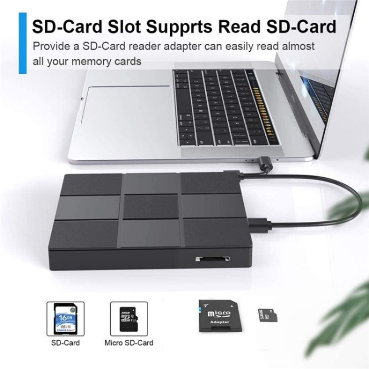 009 With USB port for laptop External DVD drive USB 3.0 + Type-C adapter, 009