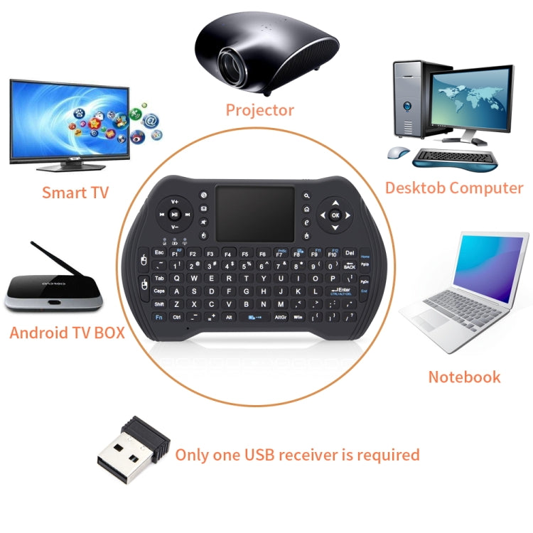 MT10 Fly Air Mouse 2.4GHz Mini Wireless Keyboard Multifunction Fly Air Mouse