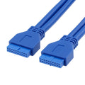 Câble USB3.0 de 50cm pour carte mère, câble 20 broches, extension mère-femelle, conversion F-F