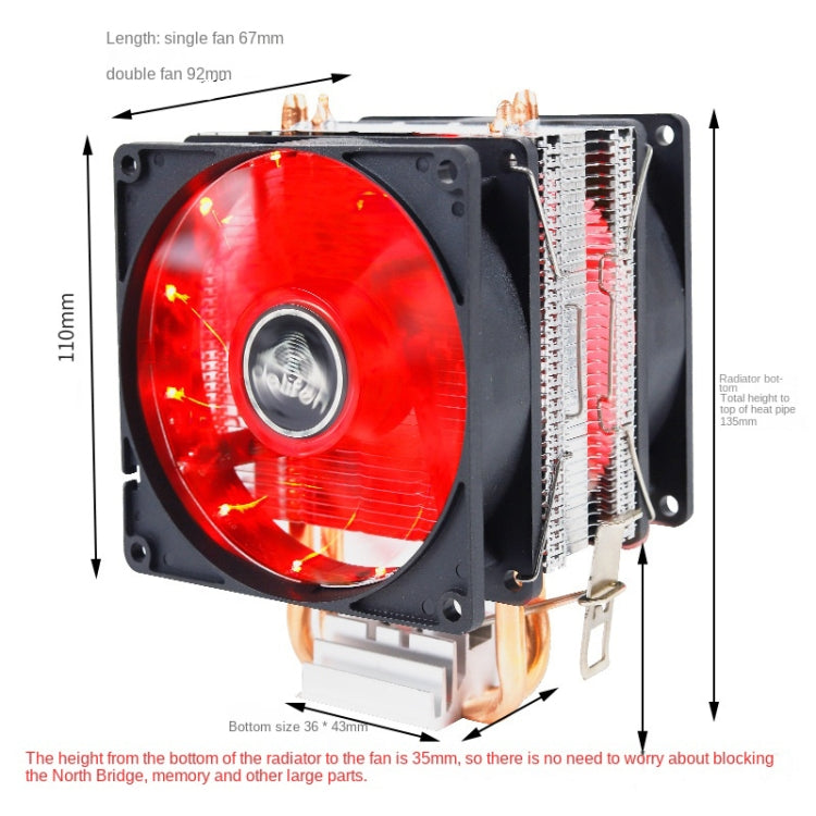 Radiateur CPU Silencieux 6 Tubes PWM pour PC Gaming