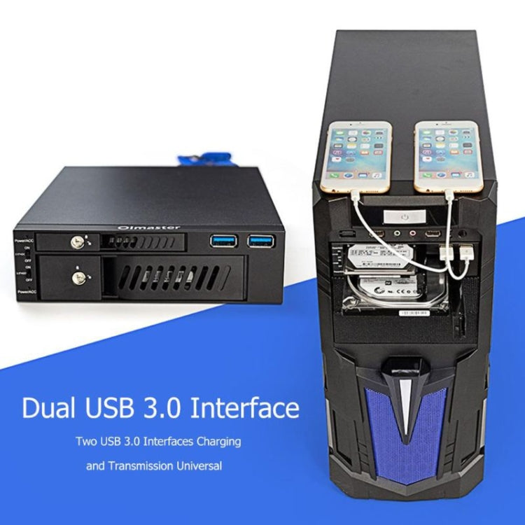 Support de disque dur MR-6203 pour PC gaming à double baie