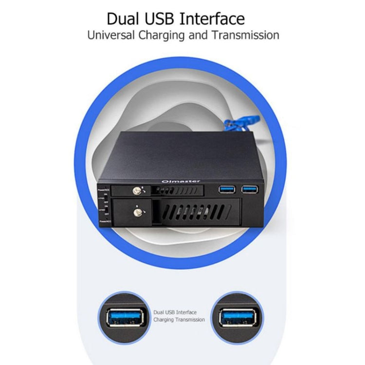 Support de disque dur MR-6203 pour PC gaming à double baie