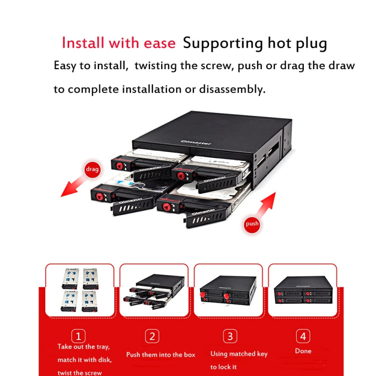Boîtier de disque dur OImaster MR-6401 pour PC gaming