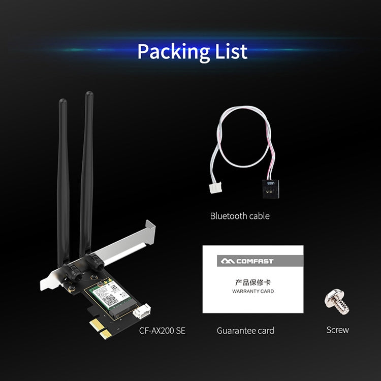 Carte réseau PCI-E 3000 Mbps pour PC Gaming Bluetooth