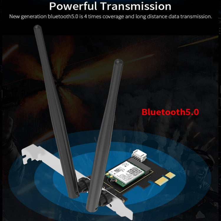 Carte réseau PCI-E 3000 Mbps pour PC Gaming Bluetooth