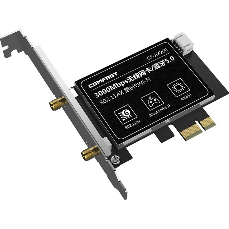 Carte réseau Wi-Fi 3000Mbps PCIE pour PC gaming AX200 PRO