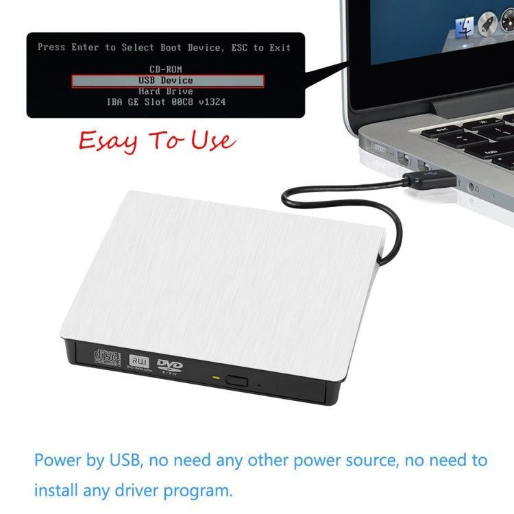 Graveur DVD USB 3.0 externe pour PC portable - Slim et
