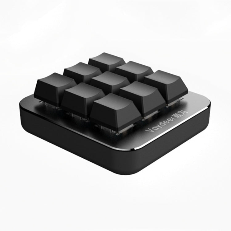 Vaydeer JP1011 Clavier mécanique à 9 touches Mini clavier personnalisé portable, longueur du câble: 1 m