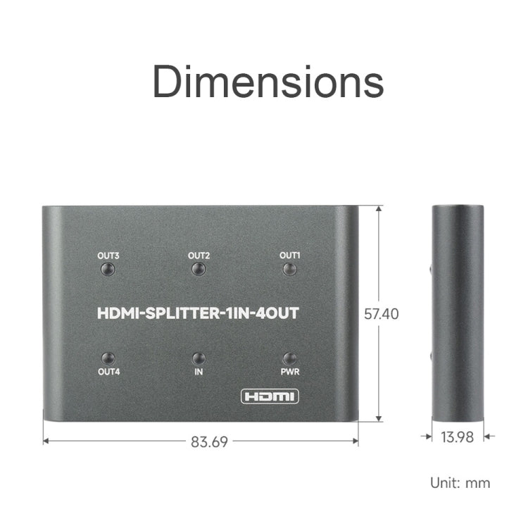 Répartiteur HDMI 4K Waveshare 23738 pour PC et Gaming