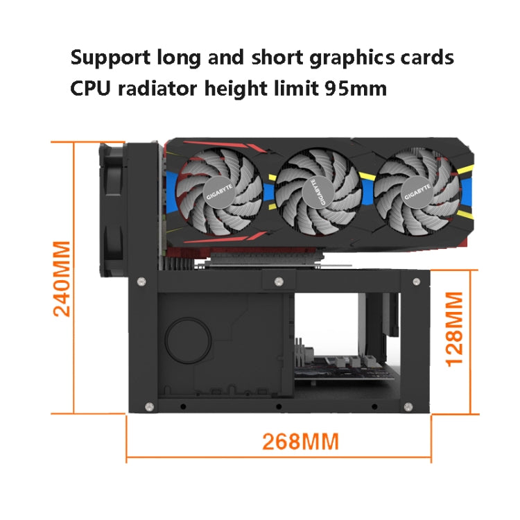 Châssis ouvert 8 cartes pour PC Gaming - GR-8K605