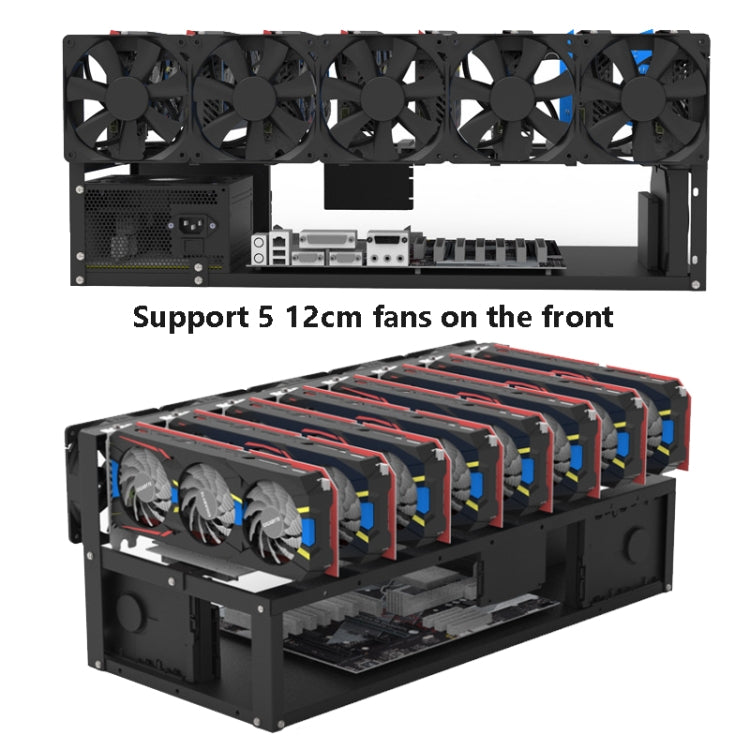 Châssis ouvert 8 cartes pour PC Gaming - GR-8K605