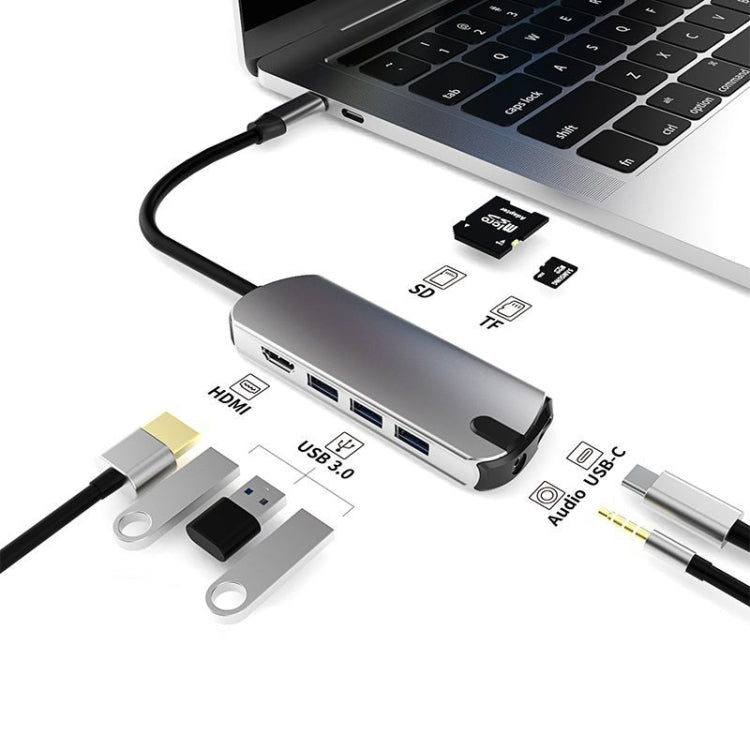 Type C Expansion Dock, 8-in-1 Laptop Converter, USB HUB, USB HUB