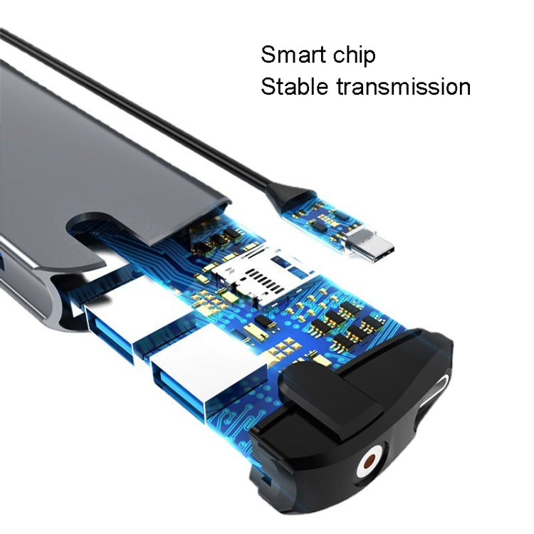 Type C Expansion Dock, 8-in-1 Laptop Converter, USB HUB, USB HUB