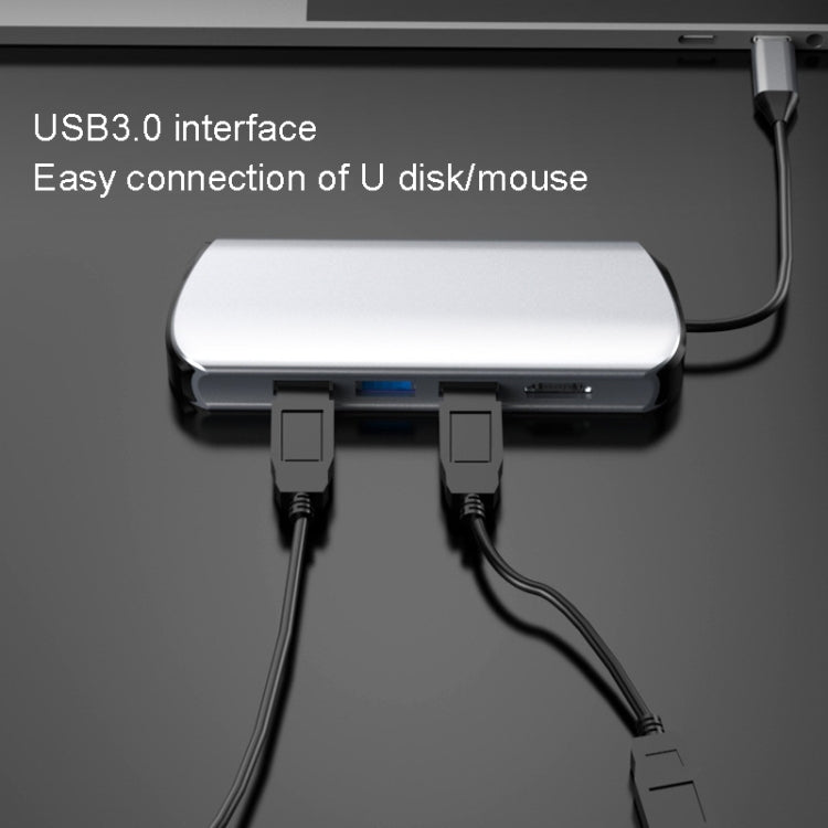 Type C Expansion Dock, 8-in-1 Laptop Converter, USB HUB, USB HUB