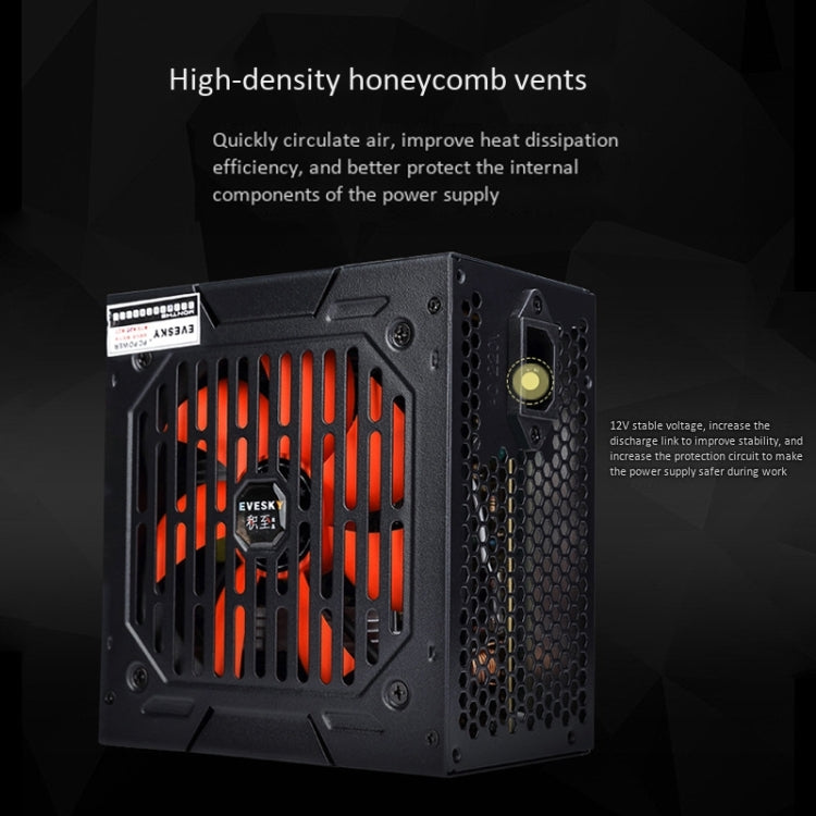 Alimentation PC EVESKY 700WS ATX 12V avec ventilateur 12 cm