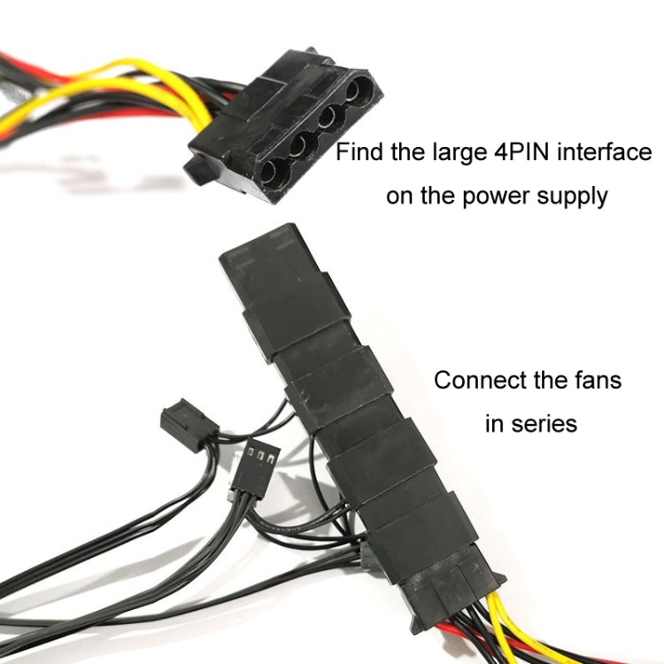 COOLMOON 12cm Dual Interface PC Fan for
