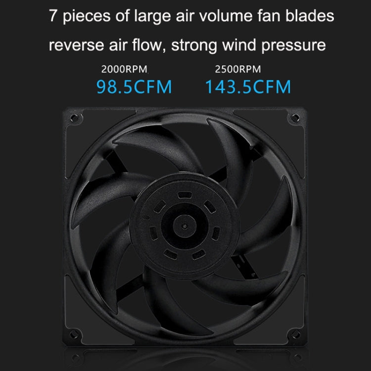 Ventilateur PC silencieux FDB à haute performance 2000rpm