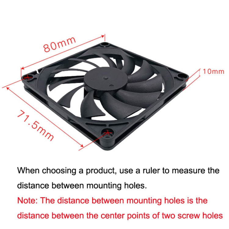 FANNER Ice Soul F8010 Ultra Slim 4-pin PWM PC Fan