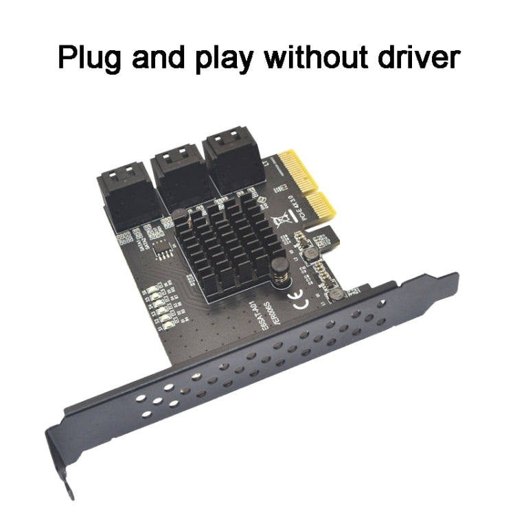 Carte d'extension SATA 3.0 pour PC - 8 ports adaptateur