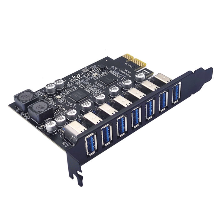 Carte d'extension PCI-E USB 3.2 7 ports pour PC Gaming