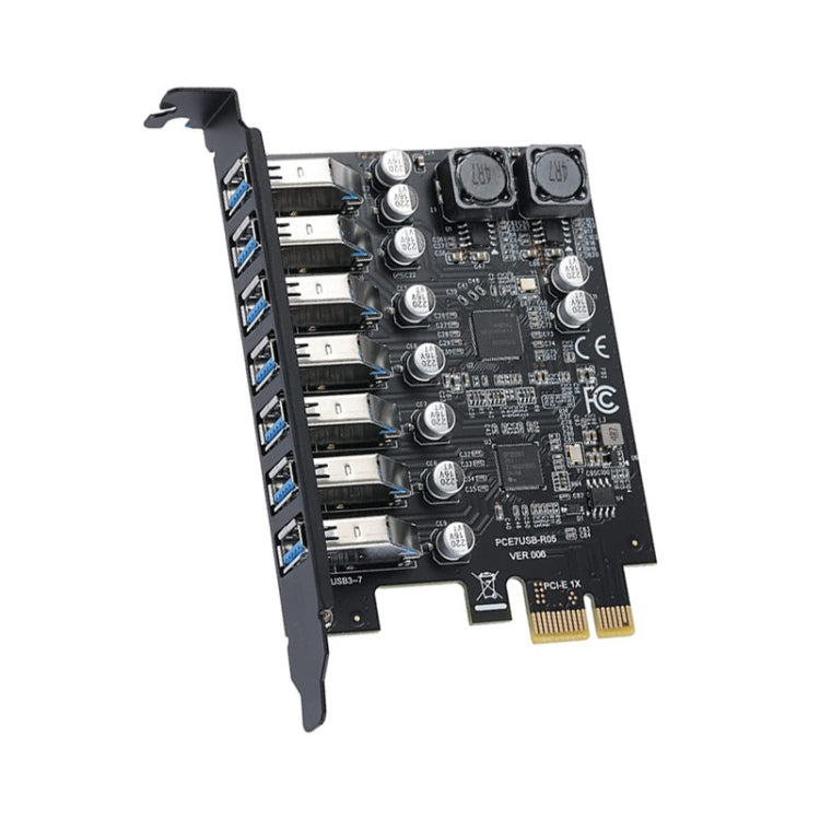 Carte d'extension PCI-E USB 3.2 7 ports pour PC Gaming