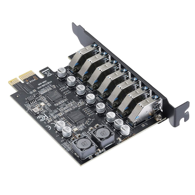 Carte d'extension PCI-E USB 3.2 7 ports pour PC Gaming