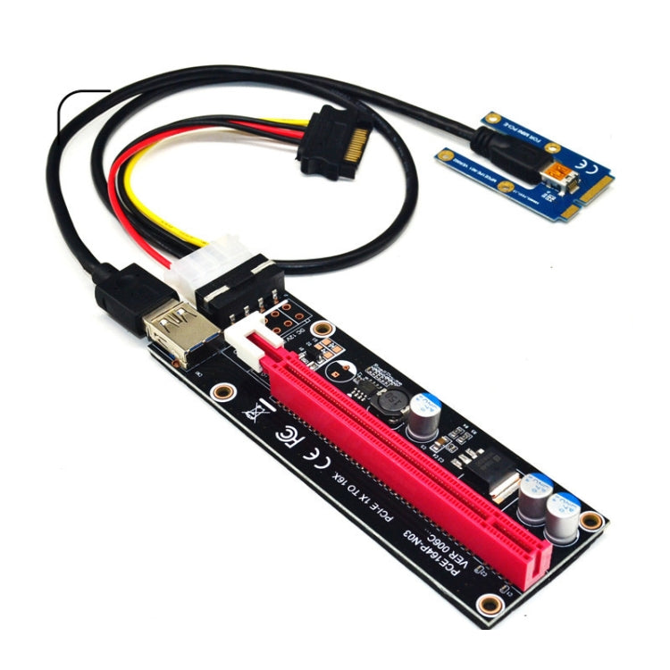 Riser Mini PCI-E 1X à 16X pour PC Gaming Externe