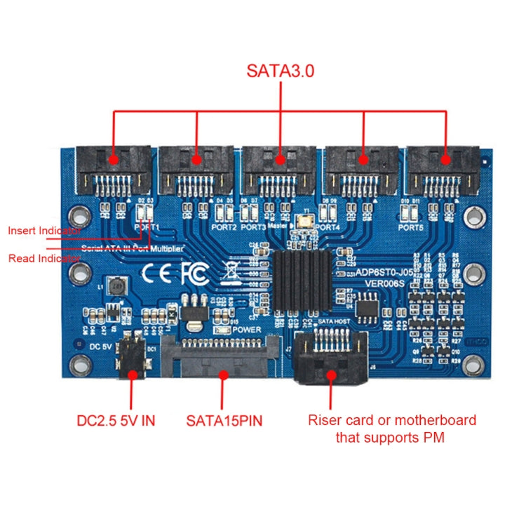 Carte d'extension SATA 5 ports pour PC - Performances