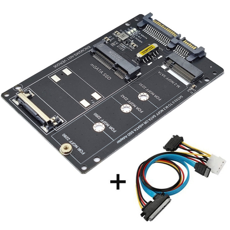 Convertisseur SATA 22PIN vers MSATA/M.2 SSD - Accessoire