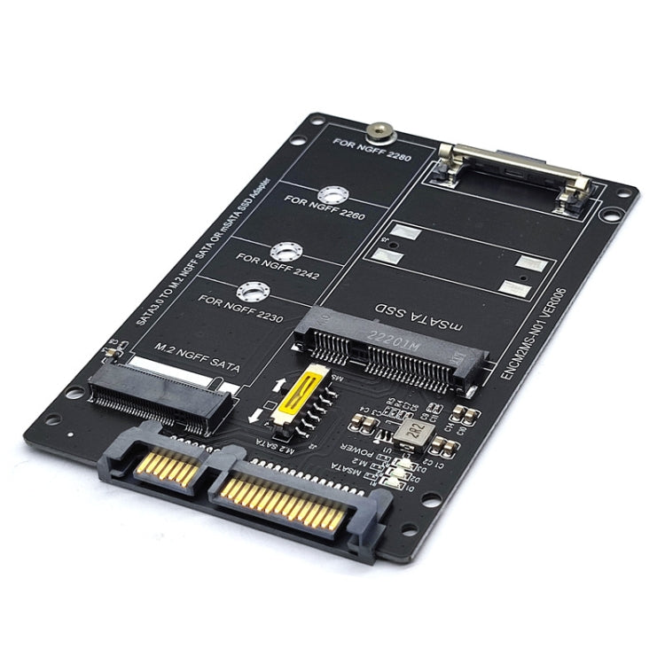 Convertisseur SATA 22PIN vers MSATA/M.2 SSD - Accessoire