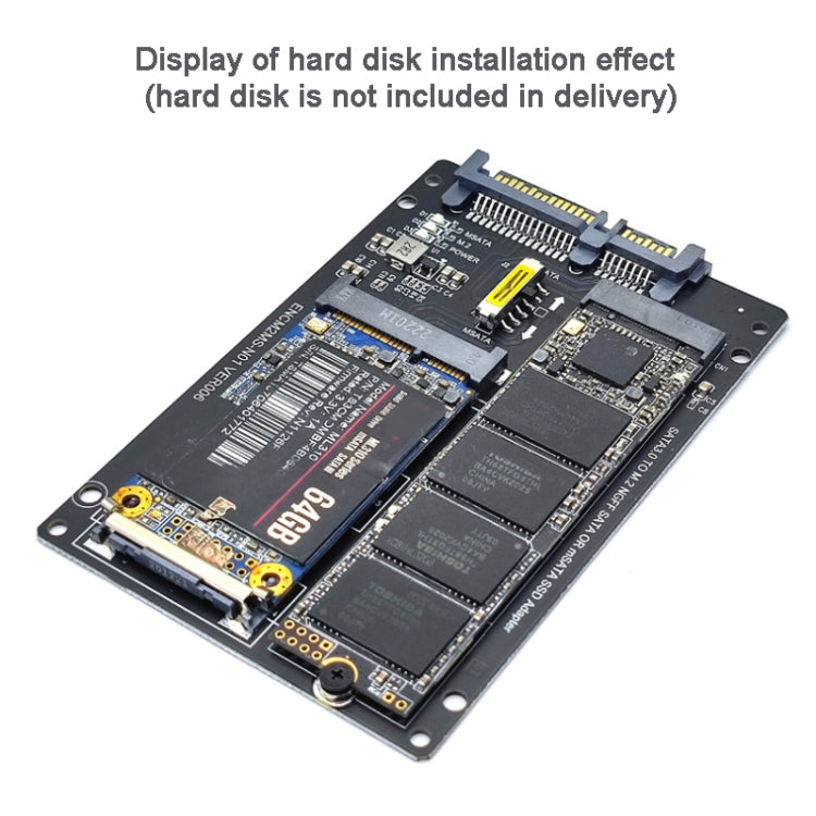 Convertisseur SATA 22PIN vers MSATA/M.2 SSD - Accessoire