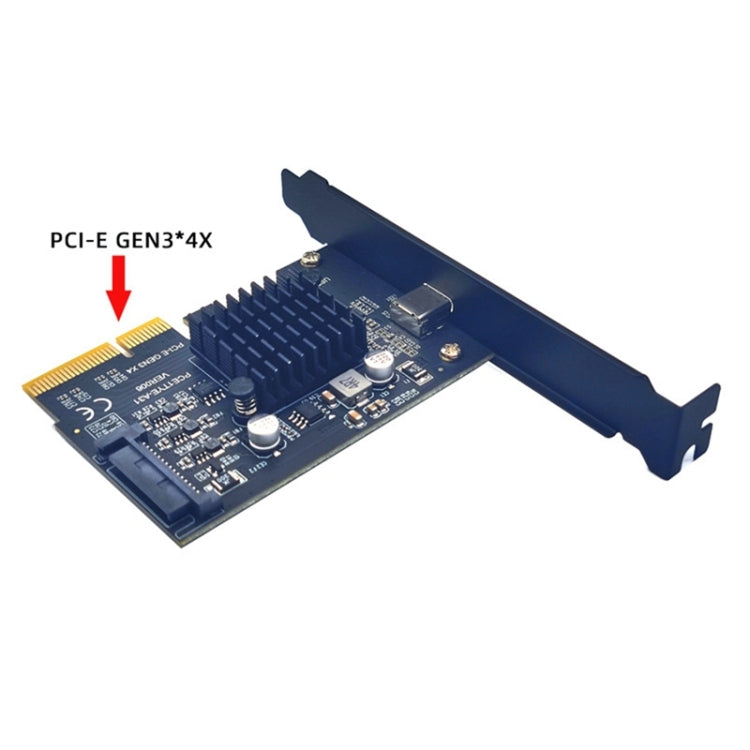 Carte PCI-E 4X vers USB 3.2 Gen2x2 Type-C pour PC Gaming