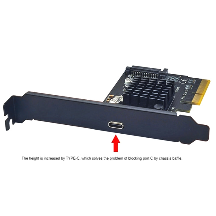 Carte PCI-E 4X vers USB 3.2 Gen2x2 Type-C pour PC Gaming