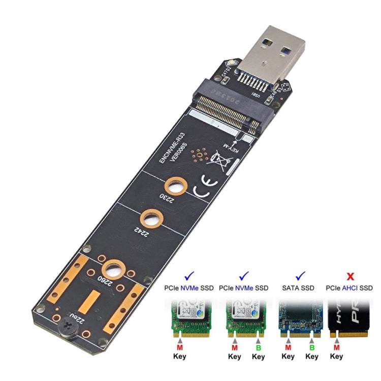 Carte SSD M.2 USB 3.1 vers NVMe/SATA - Accessoire Gaming