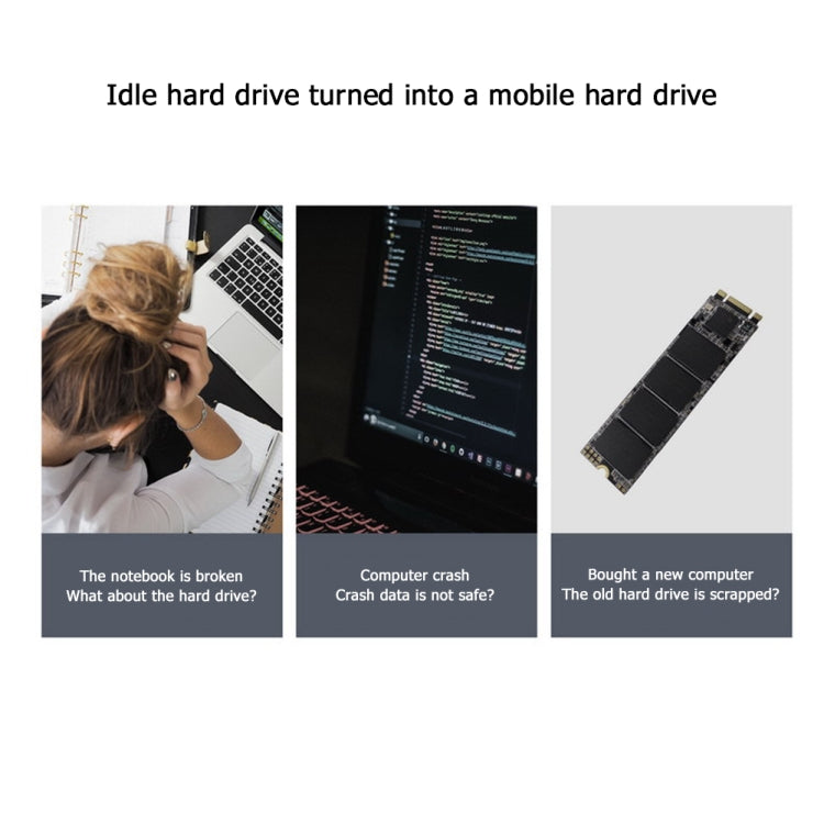 Carte SSD M.2 USB 3.1 vers NVMe/SATA - Accessoire Gaming