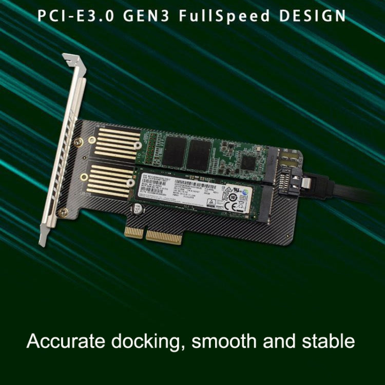 Carte d'extension M.2 NVMe vers SATA pour PC Gaming