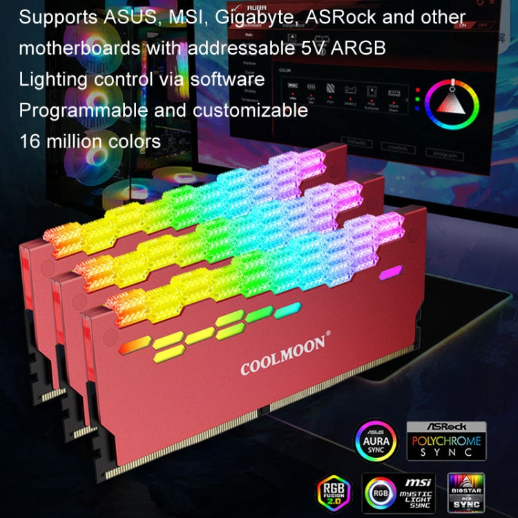 COOLMOON RA-2 ARGB PC Cooler - Gaming Accessory