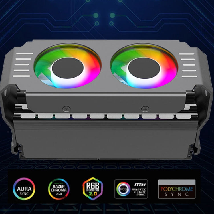 Refroidisseur de mémoire ARGB pour PC avec double