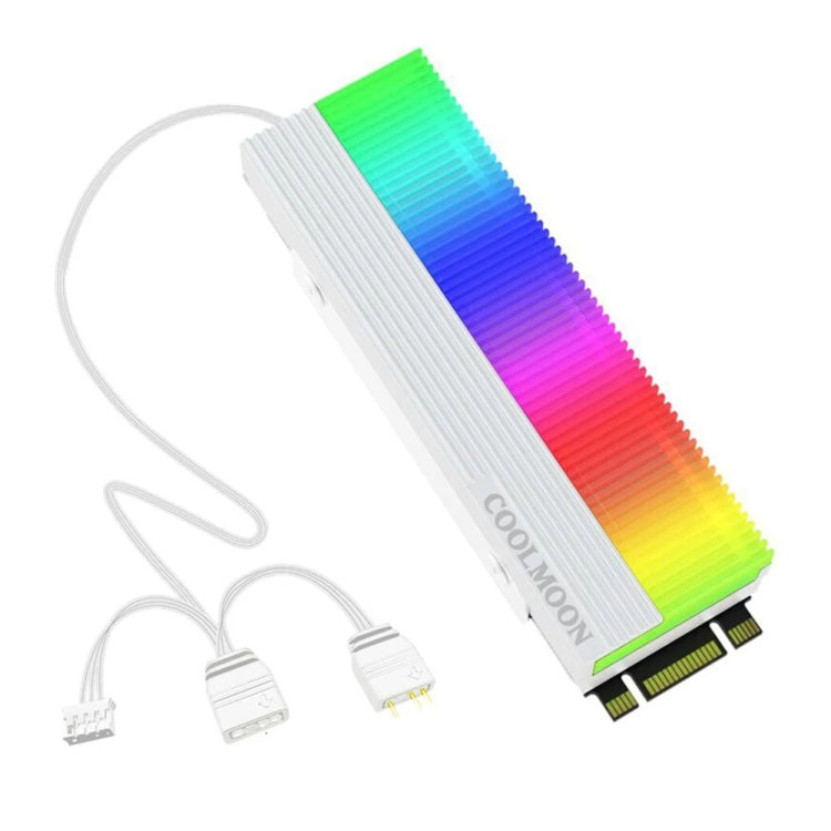 COOLMOON CM-M2A ARGB M.2 2280 Cooler for Gaming PC