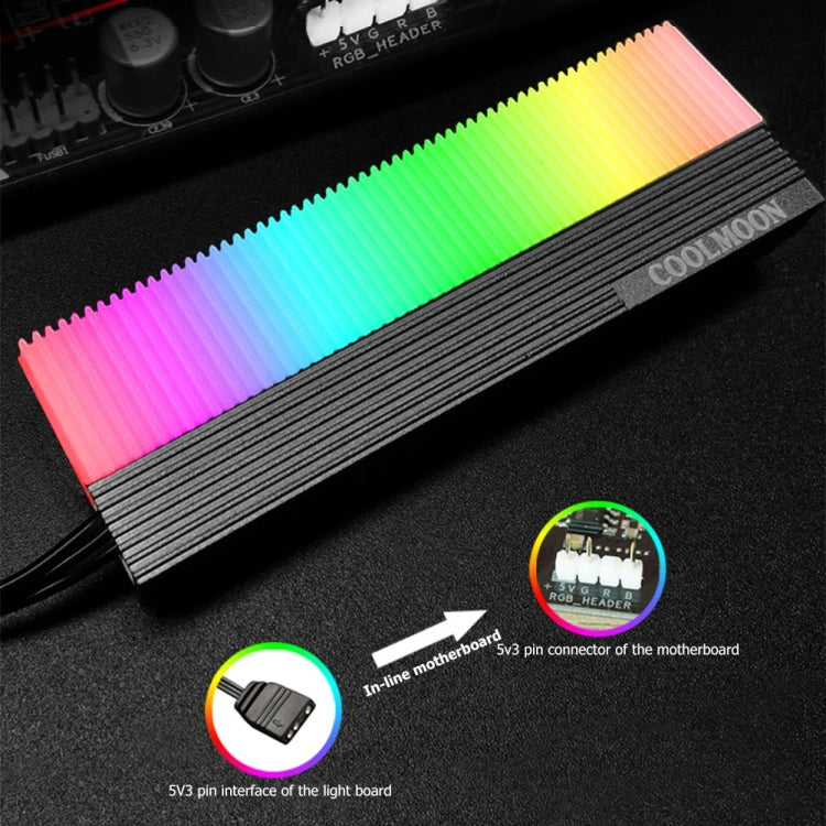 Refroidisseur M.2 2280 COOLMOON CM-M2A ARGB pour Gaming PC