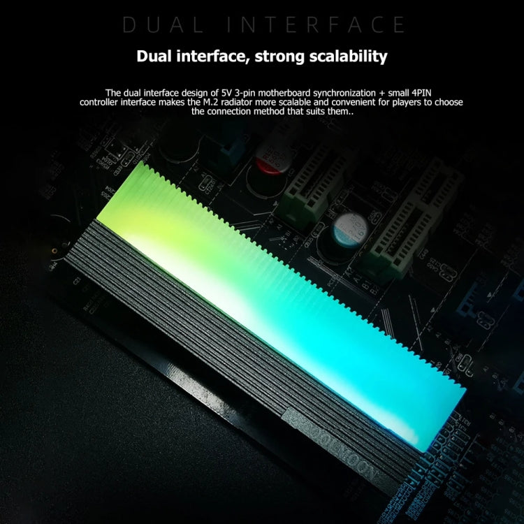 Refroidisseur M.2 2280 COOLMOON CM-M2A ARGB pour Gaming PC