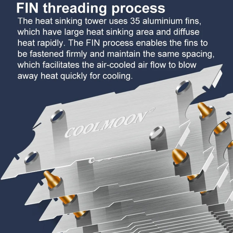 Ventilateur CPU Gaming COOLMOON Frost - Silencieux et