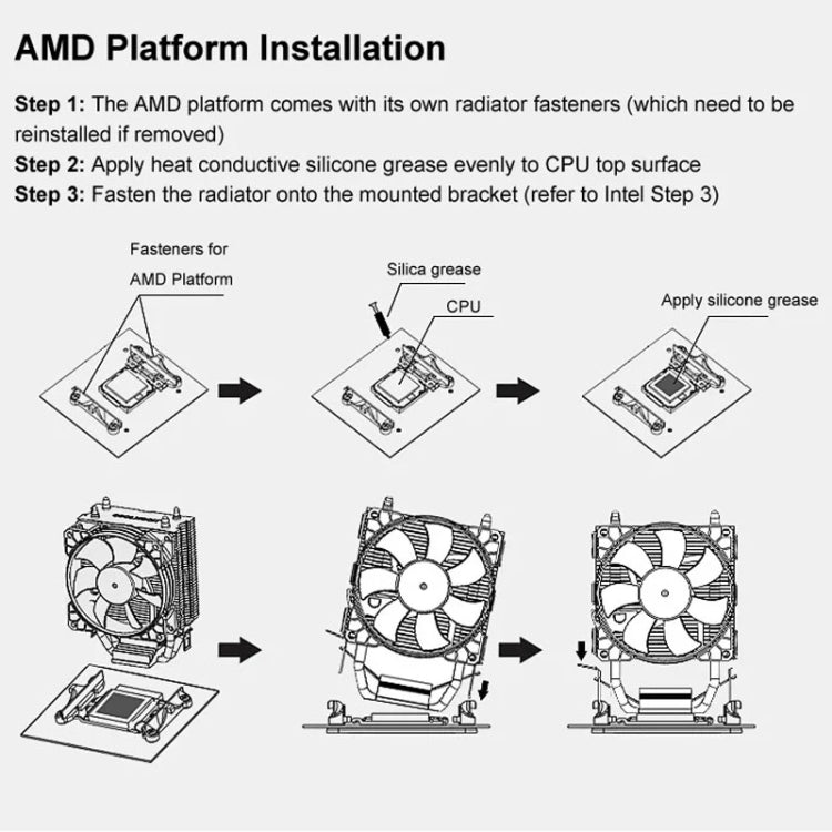 Ventilateur CPU Gaming COOLMOON Frost - Silencieux et