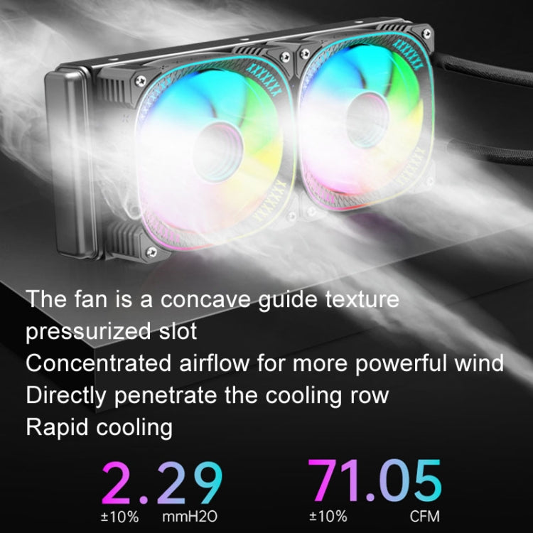 Refroidisseur CPU ARGB COOLMOON CM-YM-240T pour Gaming