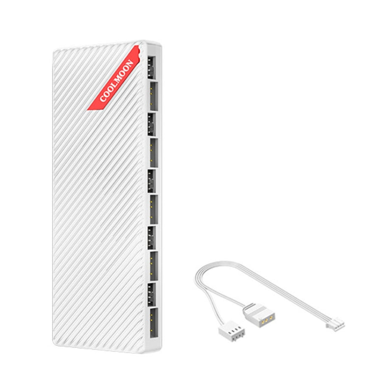 COOLMOON AM10 ARGB PC Fan Hub 10 Ports 5V 3Pin